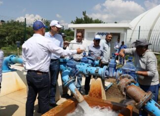 Gobierno de Alfonso Martínez garantiza abasto de agua en Villa Magna con nueva línea de conducción