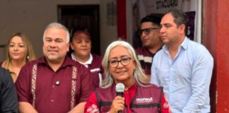 Inaugura diputada Emma Rivera Centro de Credencialización de Morena en Zitácuaro