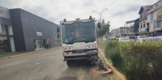 Gobierno de Morelia refuerza limpieza con barrido mecánico en Avenida Madero Poniente
