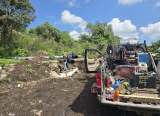 Realiza Ooapas pruebas técnicas en línea de conducción a la altura de la colonia Leandro Valle