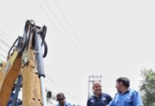 ADOLFO TORRES SUPERVISA TRABAJOS EMERGENTES SOBRE EL BOULEVARD GARCÍA DE LEÓN