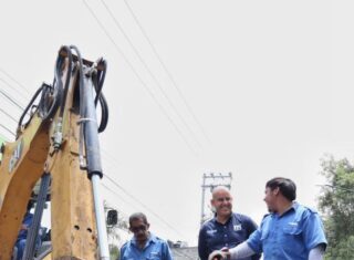 ADOLFO TORRES SUPERVISA TRABAJOS EMERGENTES SOBRE EL BOULEVARD GARCÍA DE LEÓN