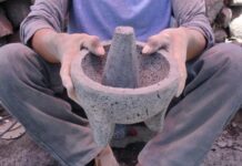 Secretaría de Desarrollo Rural de Morelia promueve molcajetes de San Nicolás Obispo