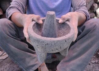 Secretaría de Desarrollo Rural de Morelia promueve molcajetes de San Nicolás Obispo