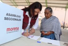 Eréndira Isauro Hernández participa en la conformación de Comités Seccionales de Morena