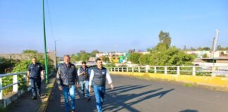 Yankel Benítez supervisa niveles de ríos y drenes de Morelia