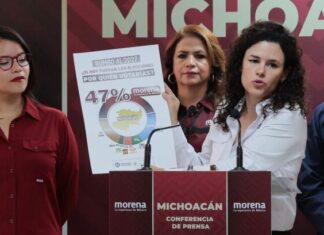 Morena ratificará triunfo en Michoacán en 2027, coinciden Fabiola Alanís y la presidenta del CEN Luisa María Alcalde
