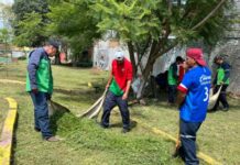 Secretaría de Servicios Públicos encabeza jornada de limpieza en colonias Juana Pavón y Fuentes de Morelia