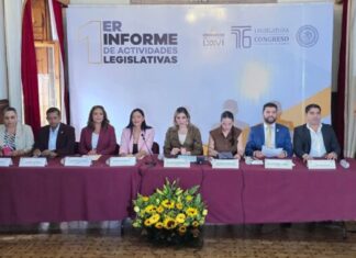 Presenta grupo parlamentario del PRD, Primer Informe Legislativo