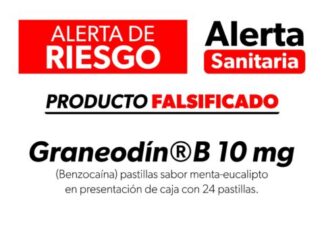 Alerta SSM sobre falsificación de medicamento Graneodín®️B 10 mg