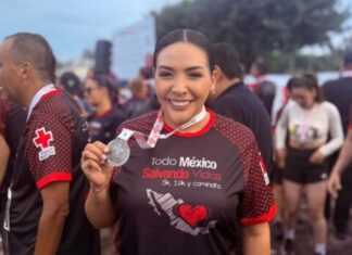 Adriana Campos Huirache se suma a la carrera “Todo México Salvando Vidas” en Zamora