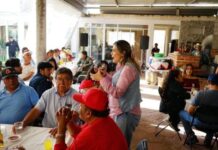 Diputada Brissa Arroyo escucha a militancia y liderazgos perredistas del Oriente Michoacano