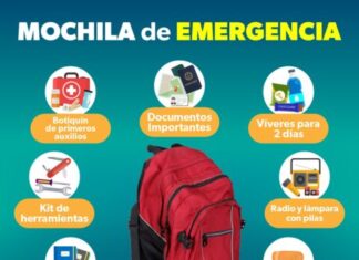 Participa en el Simulacro Nacional, prepara tu mochila de emergencia: SSM