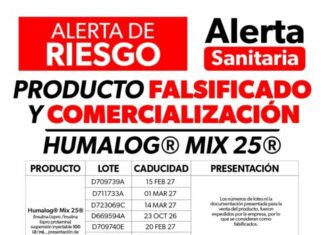 Emite Cofepris alerta sanitaria por falsificación de medicamento para la diabetes