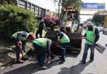 Gobierno de Morelia retira escombro en salida a Quiroga
