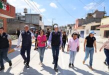 Al Norte de Morelia, supervisa Alfonso Martínez obras de pavimentación