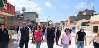 Al Norte de Morelia, supervisa Alfonso Martínez obras de pavimentación