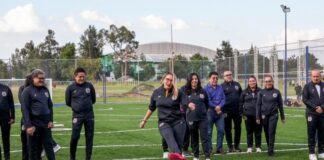 Yarabí Ávila inaugura cancha de fútbol 7 en beneficio de la comunidad nicolaita