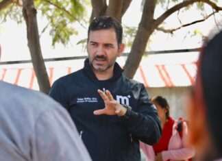 Ofrece Yankel Benítez trabajo estrecho a vecinas y vecinos de La Aldea