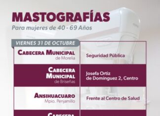Mastografías gratuitas llegan a 10 municipios del 27 al 31 de octubre: SSM