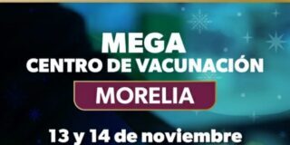 Instala SSM mega centro de vacunación en plaza del Carmen de Morelia
