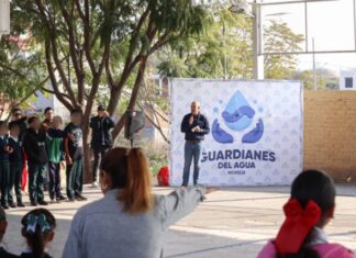 Adolfo Torres da la bienvenida a 250 nuevos ‘Guardianes del Agua’ en la Primaria Vasconcelos