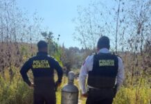 Recupera Policía Morelia cilindro con gas cloro
