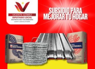 Abre Casa Enlace Tacámbaro de Vicente Gómez Núñez ventanilla para material de construcción