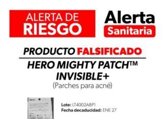 Cofepris emite alerta sanitaria por comercialización ilegal de parches para acné