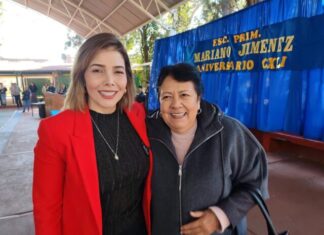 En aniversario de la primaria Mariano Jiménez reitera Brissa Arroyo compromiso con educación
