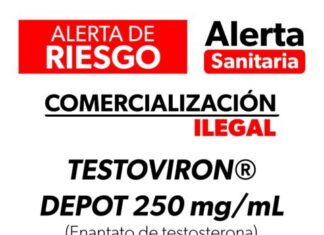 Cofepris alerta comercialización ilegal de Testoviron®️ Depot 250 mg/mL