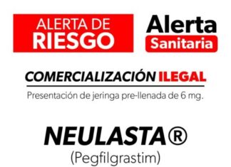 Cofepris alerta sobre la comercialización ilegal del medicamento Neulasta®️ 6 mg