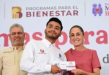 Entrega Sheinbaum, apoyos Bienestar en Morelia