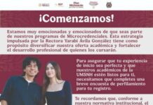 ¡Casi listos! Completa tu registro para las Microcredenciales Nicolaitas