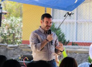 Yankel Benítez inaugura Huerto Comunitario de Telesecundaria ‘Fernando Montes de Oca’