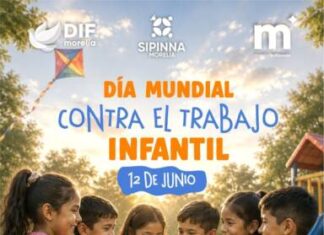 DIF Morelia llama a proteger el derecho de niñas y niños a vivir una infancia libre de trabajo infantil