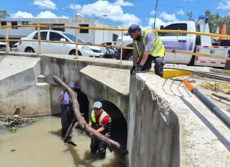 Gobierno de Morelia supervisa flujo de drenes Barajas y Arroyo de Tierra