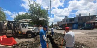 Trabajamos en la rehabilitación de colector sanitario dañado por las lluvias: Adolfo Torres