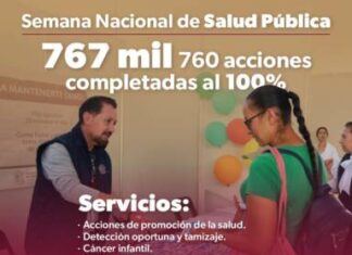 SSM atendió a más de 379 mil personas durante Semana Nacional de Salud