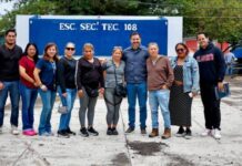 Gobierno de Morelia construye techumbre en Escuela Secundaria Técnica 108