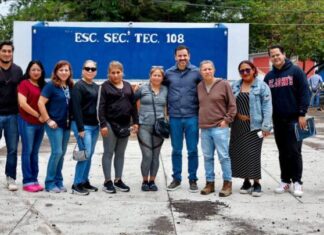 Gobierno de Morelia construye techumbre en Escuela Secundaria Técnica 108