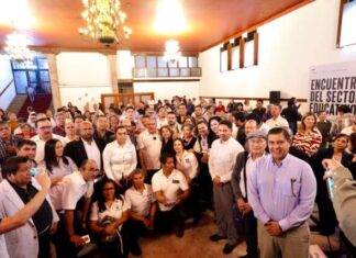 Sector educativo de Michoacán cierra filas con Raúl Morón