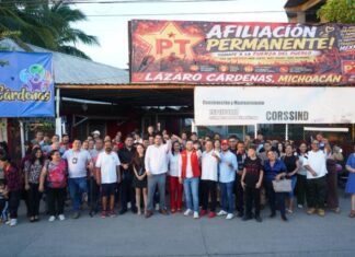 Apadrina Reyes Galindo apertura de Casa de Afiliación del PT en LC