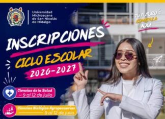 ¿RESULTASTE PROMOVIDO EN EL EXAMEN DE ADMISIÓN DE LA UMSNH?, ES TIEMPO DE INSCRIBIRTE