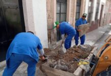 Ooapas da seguimiento integral a trabajos con retiro de escombro en distintos puntos de Morelia
