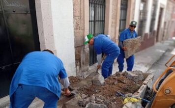 Ooapas da seguimiento integral a trabajos con retiro de escombro en distintos puntos de Morelia