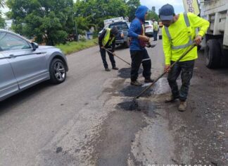Atiende Gobierno de Morelia la avenida La Joya con jornada de bacheo