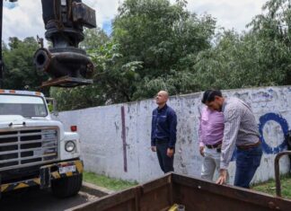 Supervisa Adolfo Torres acciones emergentes para restablecer el servicio en el rebombeo Guillermo Prieto