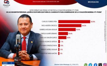 Carlos Torres Piña el más fuerte en encuestas para la Coordinación de Morena