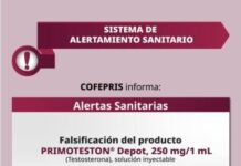 Alerta Cofepris sobre falsificación de Primoteston®️ Depot y comercialización irregular de Cellcept®️